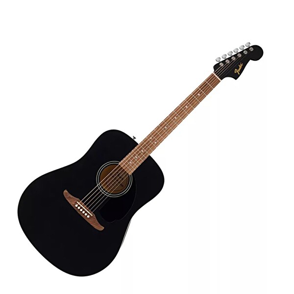 Fender California Debut Redondo Dreadnought Ceviz Klavyeli Siyah Akustik Gitar