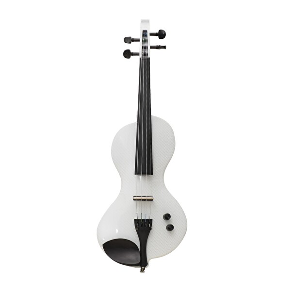 Kinglos CWDS-W1311 Karbon Fiber 4/4 Elektro Keman Beyaz