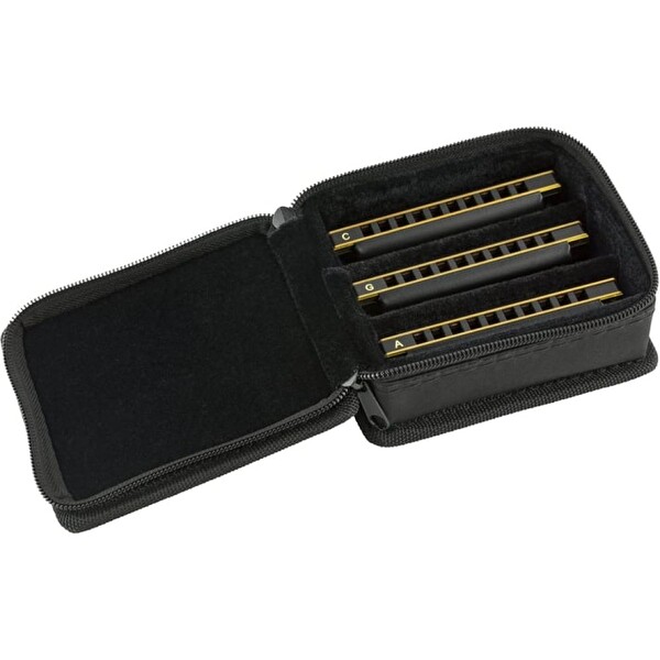 Fender Blues DeVille 3 Adet Çantalı C - G - A Mızıka Seti