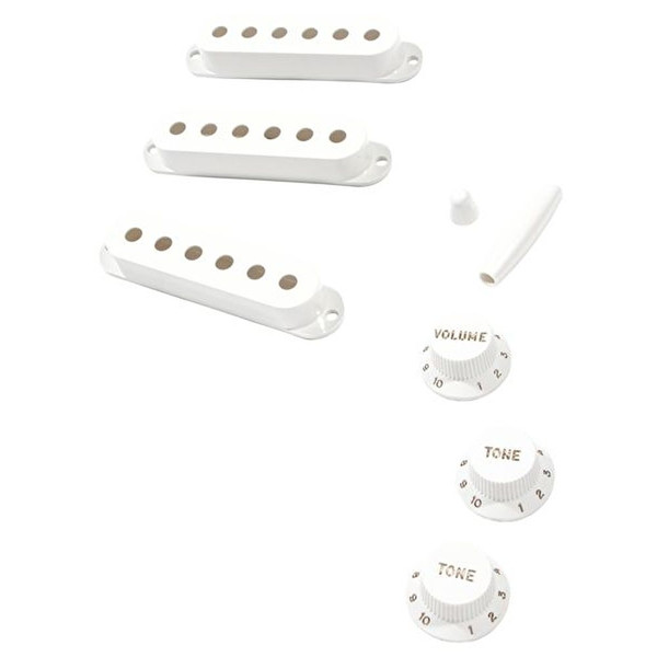 Fender Pure Vintage 50s Stratocaster Eggshell Manyetik Kapağı Aksesuar Kiti - Beyaz