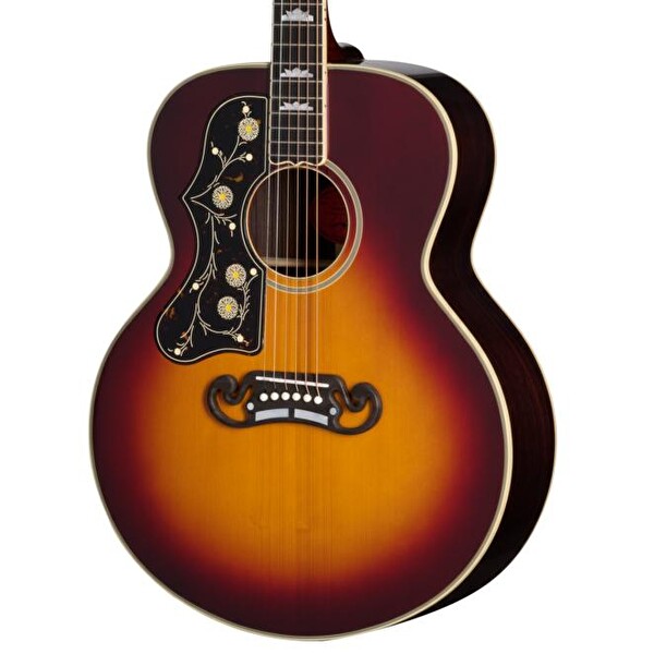 Epiphone PRE-WAR SJ-200 Gül Ağacı Reissue Solak Elektro Akustik Gitar Vintage Sunburst