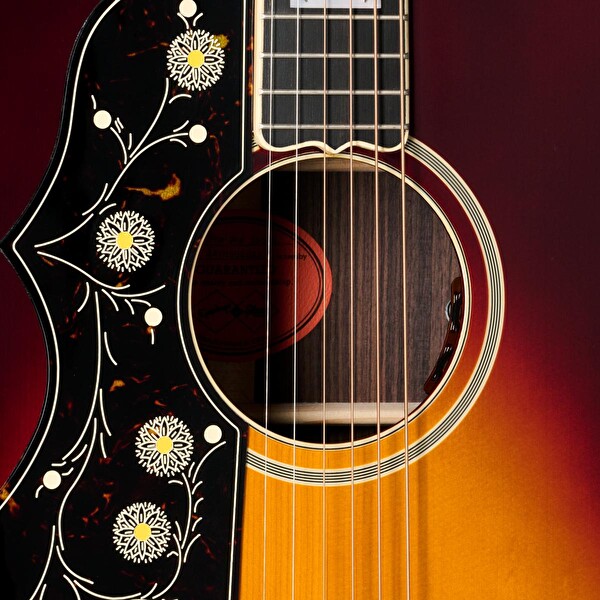 Epiphone PRE-WAR SJ-200 Gül Ağacı Reissue Solak Elektro Akustik Gitar Vintage Sunburst