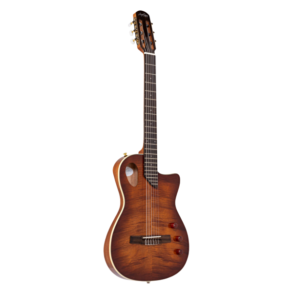 Angel Lopez Sherry CE TB Tütün Sunburst Hibrit Elektro Klasik Gitar