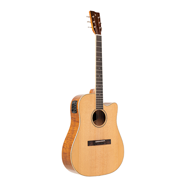 Stagg SA45 DCE-FM Elektro Akustik Gitar Naturel