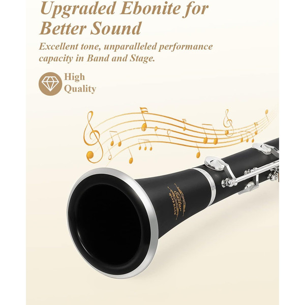 Eastar ECL-400 Ebonite Si Bemol Klarnet Siyah