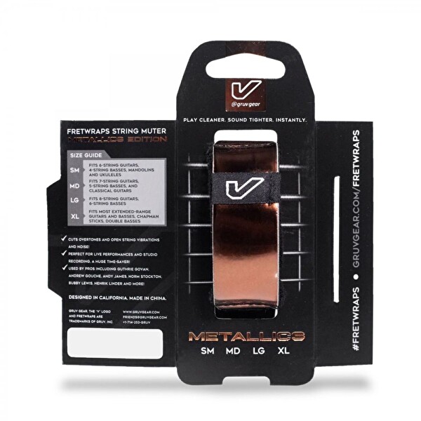 Gruv Gear Tel Susturucu Metalik Bronz - Orta Boy