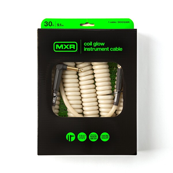 MXR DCICG30R Coil Glow Enstrüman Kablosu Düz - Açılı 9 M