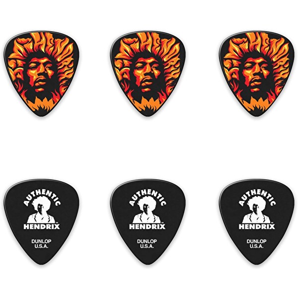 Jim Dunlop JHPT14H Hendrix Voodoo Fire 6'lı Kutu Pena