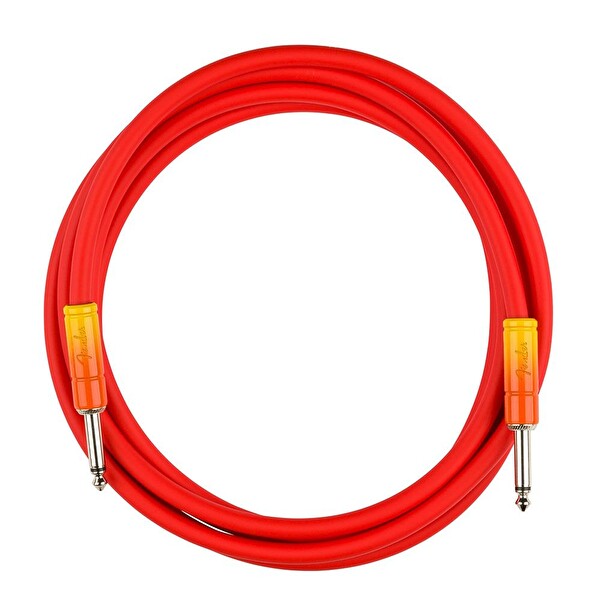 Fender Ombre Tequila Sunrise Düz - Düz Uçlu Enstrüman Kablosu 3 M