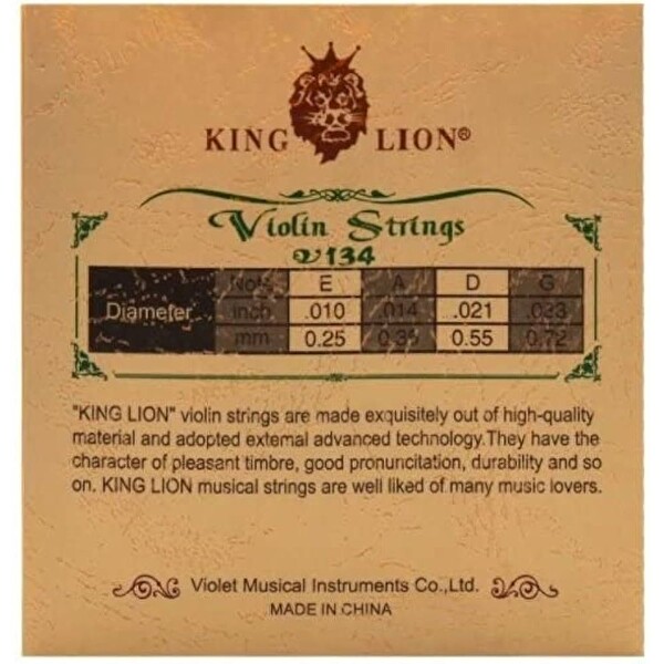 King Lion V134 Keman Tel Seti