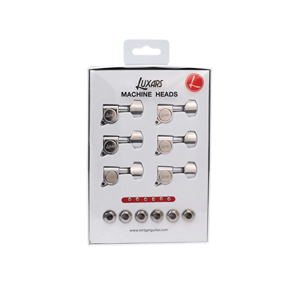 Luxars LTA-16A-CR 6'lı Elektro Gitar Krom Burgu Takımı