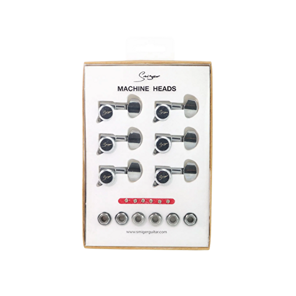 Smiger STA-30B-CR Kilitli Elektro Gitar Burgu Takımı Krom