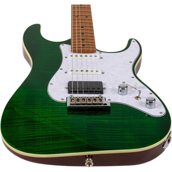 Jet JS-600 TGR HSS Elektro Gitar Şeffaf Yeşil