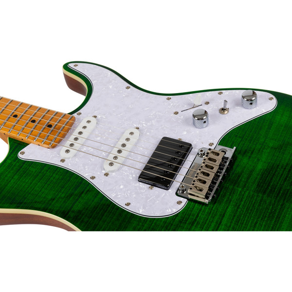 Jet JS-600 TGR HSS Elektro Gitar Şeffaf Yeşil
