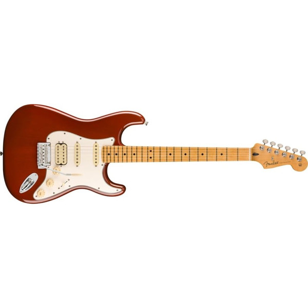 Fender Player II Stratocaster HSS Chambered Mahogany Gövde Akçaağaç Klavye Transparent Mocha Burst Elektro Gitar