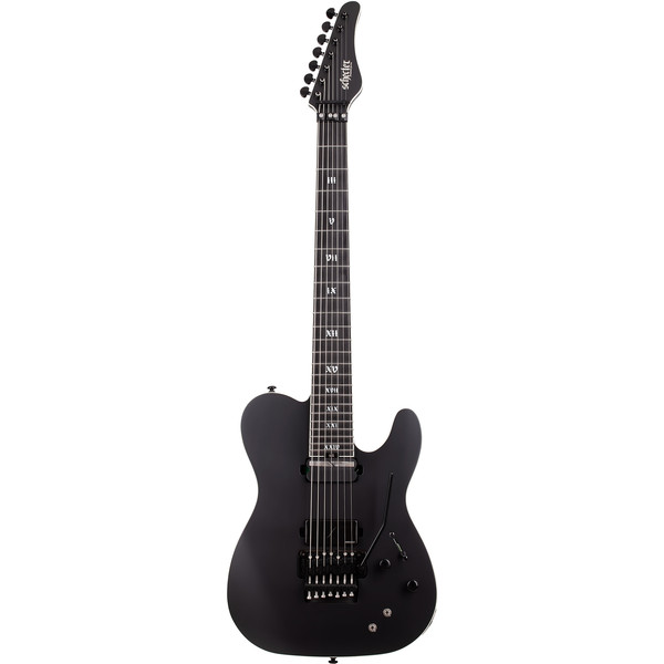 Schecter PT-7 FR-S SLS Elite Evil Twin 7 Telli Elektro Gitar Saten Siyah