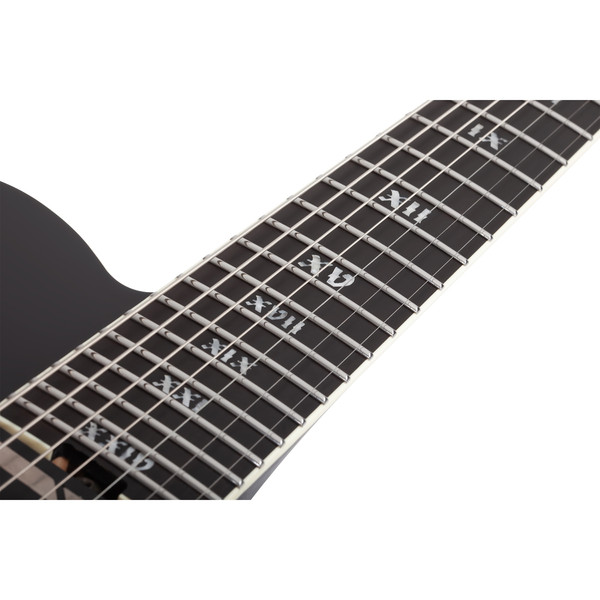 Schecter PT-7 FR-S SLS Elite Evil Twin 7 Telli Elektro Gitar Saten Siyah