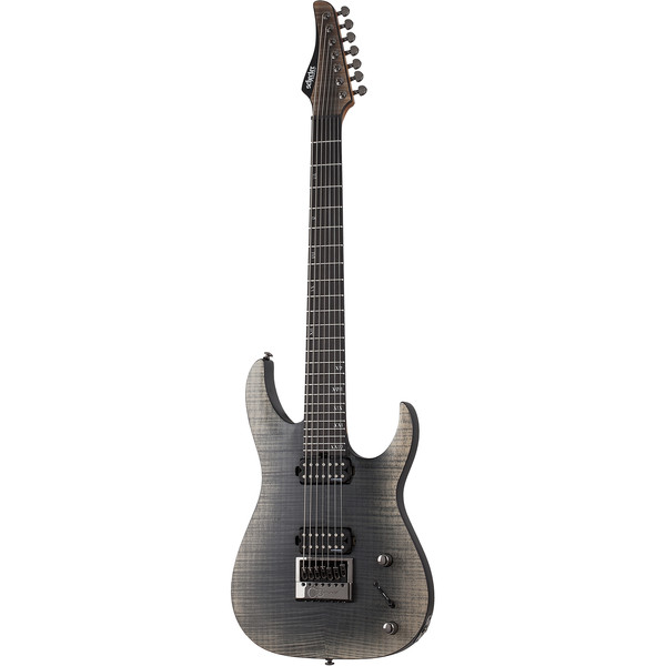 Schecter Banshee Mach-7 Evertune 7 Telli Elektro Gitar Fallout Burst - Sonbahar Esintisi