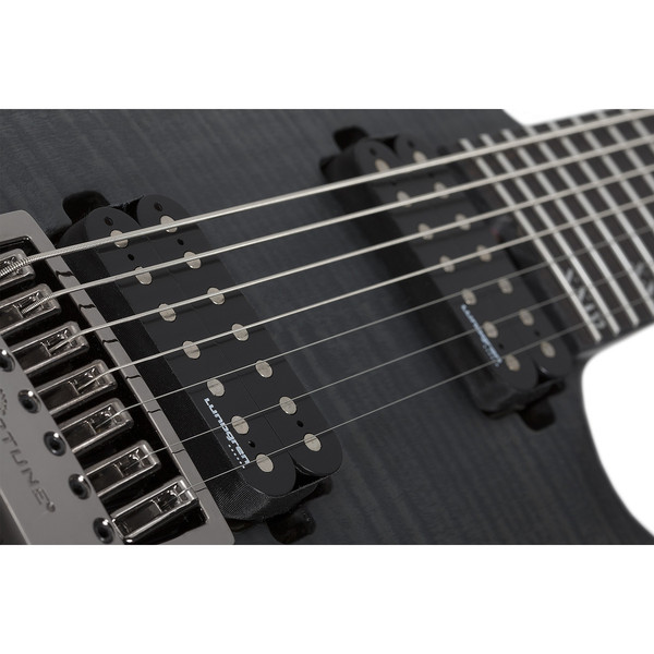 Schecter Banshee Mach-7 Evertune 7 Telli Elektro Gitar Fallout Burst - Sonbahar Esintisi