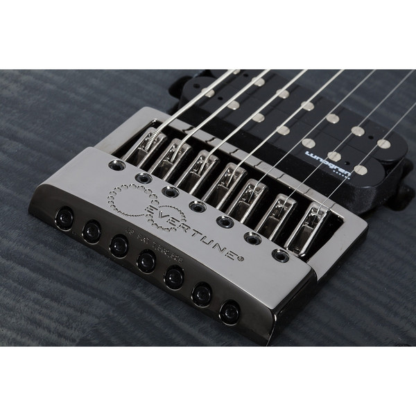 Schecter Banshee Mach-7 Evertune 7 Telli Elektro Gitar Fallout Burst - Sonbahar Esintisi