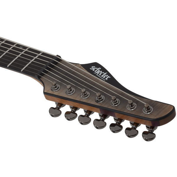 Schecter Banshee Mach-7 Evertune 7 Telli Elektro Gitar Fallout Burst - Sonbahar Esintisi