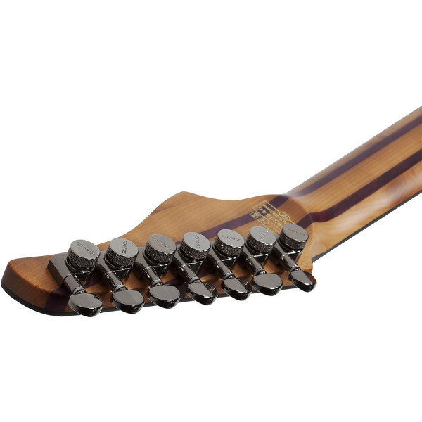 Schecter Banshee Mach-7 Evertune 7 Telli Elektro Gitar Fallout Burst - Sonbahar Esintisi
