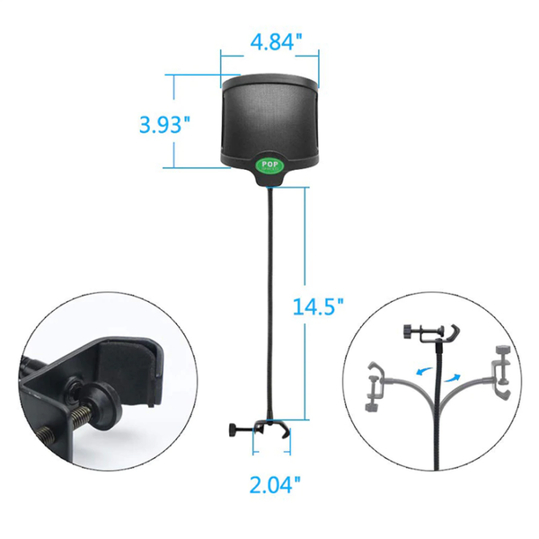 Larkin PF02 Geniş U Pop Filtre - Pop Filter