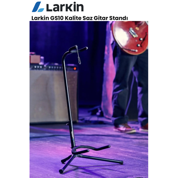 Larkin GS10 Üst Kalite Kilitli Enstrüman Saz Bağlama Gitar Standı Ayaklığı Sehpası