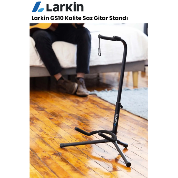 Larkin GS10 Üst Kalite Kilitli Enstrüman Saz Bağlama Gitar Standı Ayaklığı Sehpası
