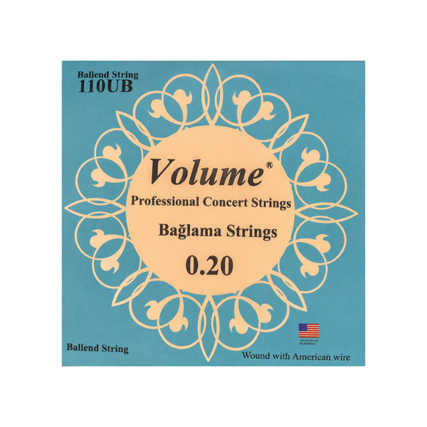 Volume 0.20 Uzun Sap Boncuklu Bağlama Teli 110UB