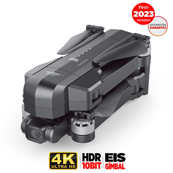 SJRC F11 Pro 1.5 KM Menzil 1.5 KM Menzil 26 Dakika Uçuş Süresi EIS Stabilizasyon 4K Kameralı Drone Seti - 1 Batarya - Çanta