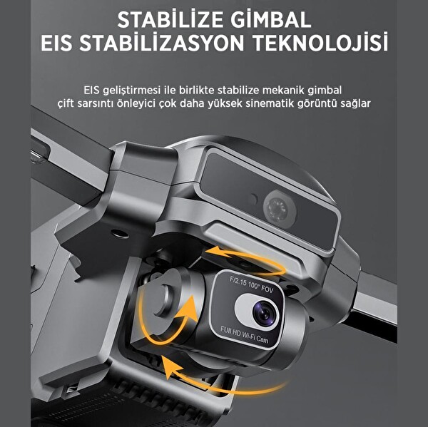 SJRC F22 S2 Pro+ Combo 4K Kameralı Drone Seti-2Batarya+6KM Menzil+ÇarpışmaSensörü+40 Dakika Uçuş Süresi+Çanta