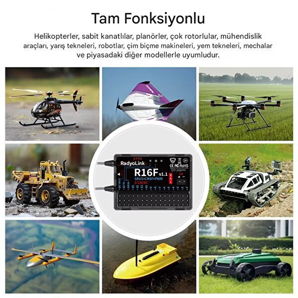 Radiolink R16F 16 Kanal Uzaktan Kumanda Alıcısı