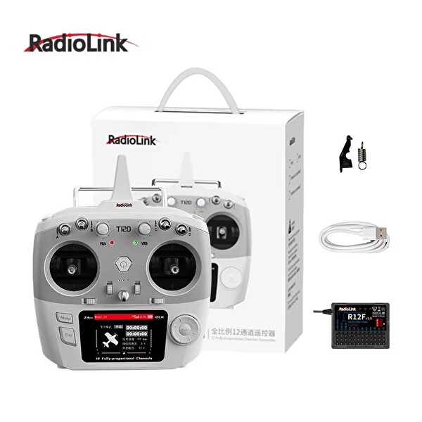 Radiolink T12D 2.4 Ghz 12 Kanal Radio Kontrol Uzaktan Kumanda +R12F Alıcı ELRS Crossfire Destekli