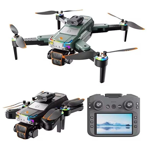 Hzl Store JS39 Akıllı 4K Uzaktan Kumandalı Çift lens Korumalı Drone