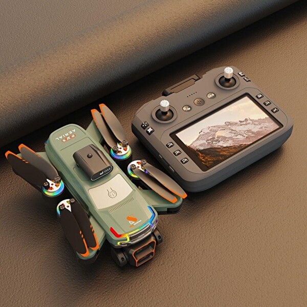 Hzl Store JS39 Akıllı 4K Uzaktan Kumandalı Çift lens Korumalı Drone