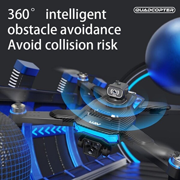 Hzl Store J18 Pro Akıllı GPS Destekli 8K Çift Kameralı Katlanabilir Drone