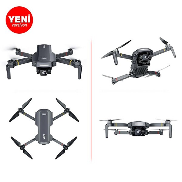 SJRC F5S Pro+ Plus 4K + 3.5KM Menzil + 30 Dakika Uçuş Süresi + Çanta+EIS Gimbal + Takip Modu Kameralı Drone Seti