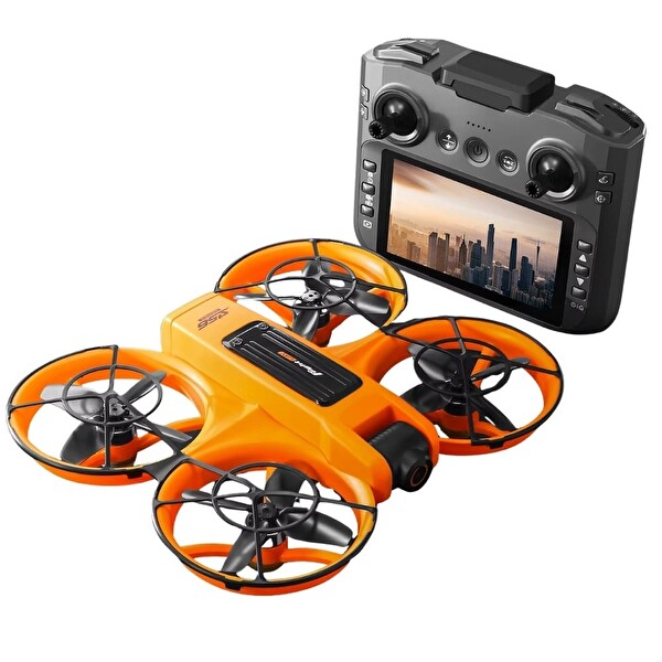 Hzl Store T21 PRO Çift HD Kamera FPV Canlı Yayın Fırçasız Motor Engel Algılamalı Katlanabilir Drone