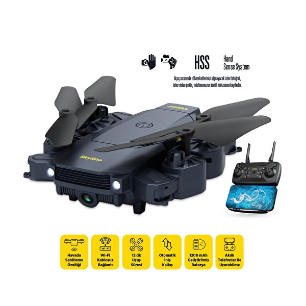 Corby Drones CX036 Skyline Smart Drone 720P Gri