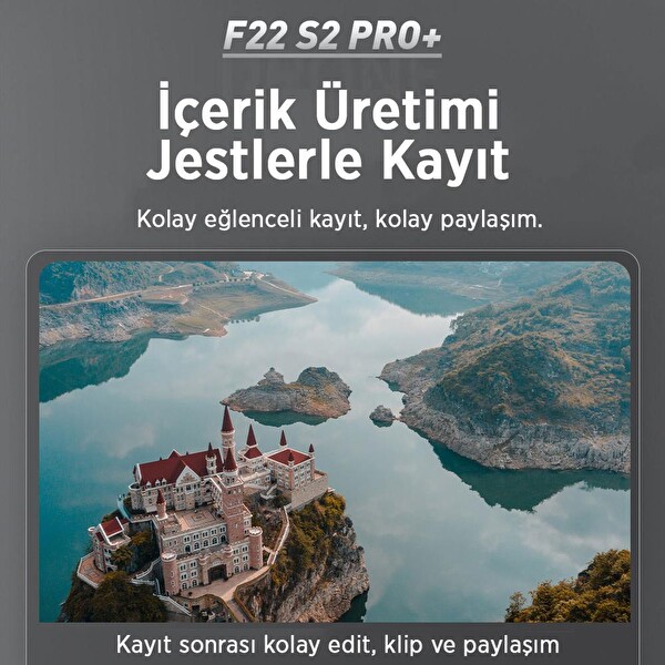 SJRC F22 S2 Plus XR 4K Ekranlı Kumanda-6KM Menzil-Çarpışma Sensörü-40 Dakika Uçuş Süresi-Çanta-EIS Gimbal Drone Seti