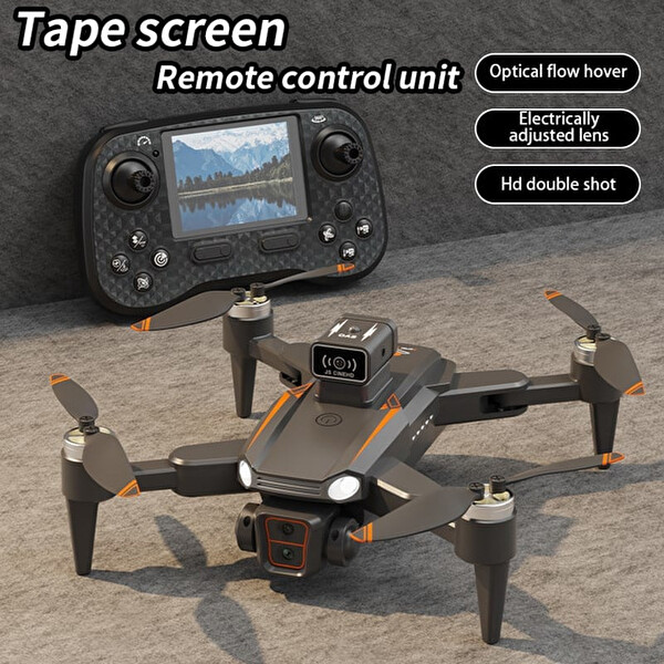Hzl Store JS22 Pro HD Kameralı Çift Lensli Fırçasız Motorlu Uzaktan Kumandalı 360° Roll Özellikli Drone