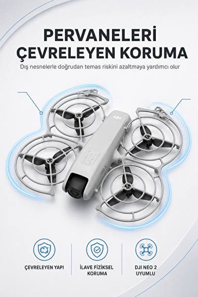 DJI Neo 2 Pervane Koruyucu 1 Çift - Klipsli Drone Pervane Koruma Aparatı