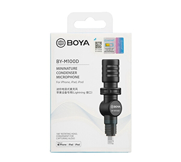 Boya BY-M100D Kompakt Lightning Telefon Mikrofonu