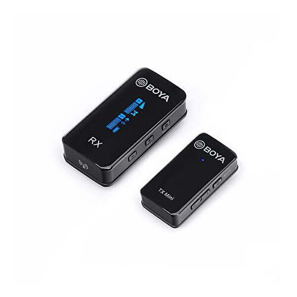 Boya BY-XM6-S1 Mini Kablosuz Siyah Yaka Mikrofonu