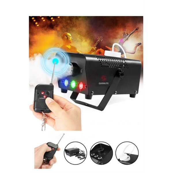 Quenlite QL-700RGB-LK 700 W LED Işıklı ve Kumandalı Sis Makinesi + 5 L Likit