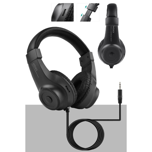 Midex CX1-PH Kondanser Stüdyo Mikrofon Phantom Power Kulaklık Stand Full Set