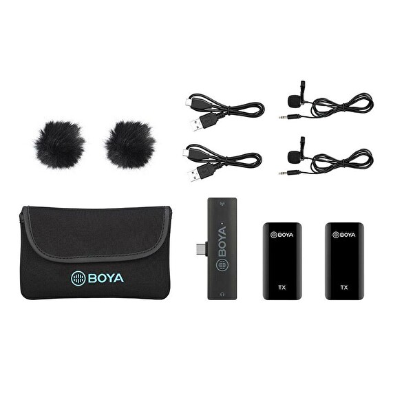 Boya BY-XM6 S6 Type-C İkili Kablosuz Yaka Mikrofonu