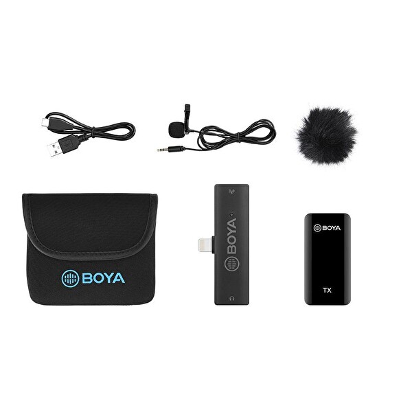 Boya BY-XM6-S3 Kablosuz Yaka Mikrofonu (Lightning)