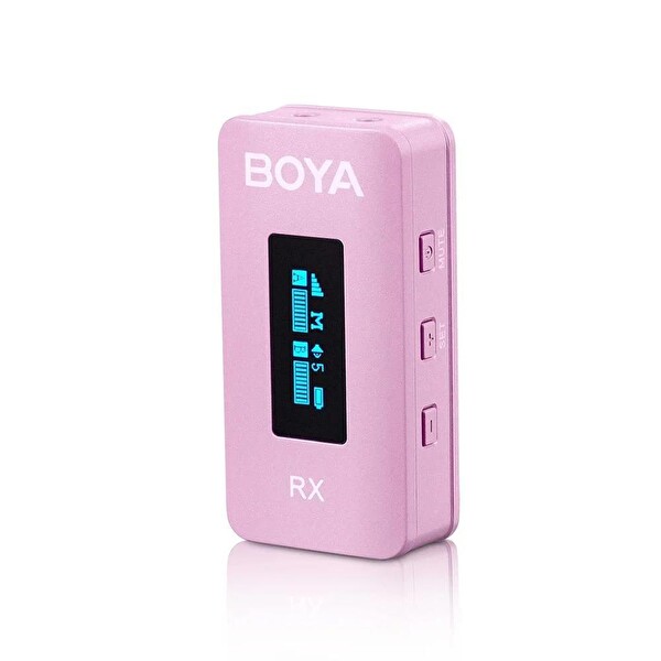 Boya BY-XM6-K2P Kablosuz İkili Pembe Yaka Mikrofonu